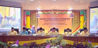 DPRD Kampar Gelar Rapat Paripurna Istimewa di HUT Kampar ke-70