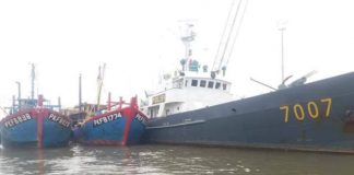 2 Kapal Berbendera Malaysia Ditangkap Ditpolairud Sumut di Selat Malaka