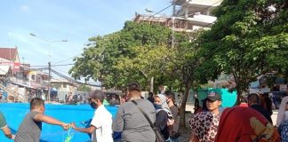 Bentrok Antara Pedagang dan Sekuriti Dipicu Pembongkaran Terpal
