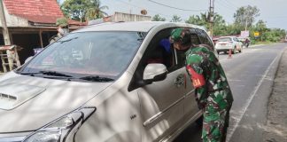 PSBB di Kampar, Pengendara Belum Tertib Patuhi Protokol Kesehatan