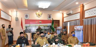 Vidkon Bersama Aster Kasad, Bengkalis Tahun ini Tetap Lakukan TMMD