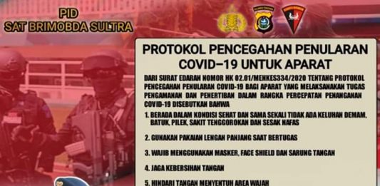 Adarma Sinaga Dansat Brimob Polda Sultra, Berikan Sembako Bersama Ibu-Ibu Bhayangkari