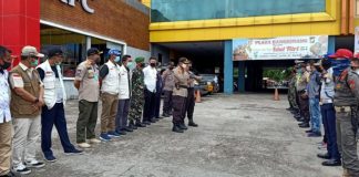 Menyambut New Normal, Petugas Gabungan di Kampar Lakukan Pendisiplinan