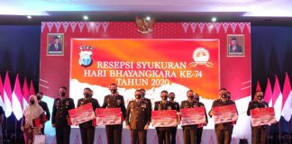 Polisi Berprestasi Dan Polisi Teladan Terima Penghargaan Kapolda Riau