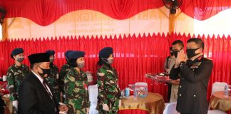 Bersempena Hari Bhayangkara Ke-74, Danlanud RSN Beri Suprise Polda Riau