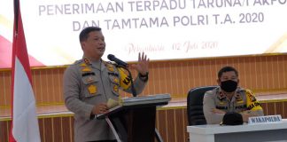 Jamin Seleksi BETAH, Kapolda Riau Pimpin Giat Pakta Integritas