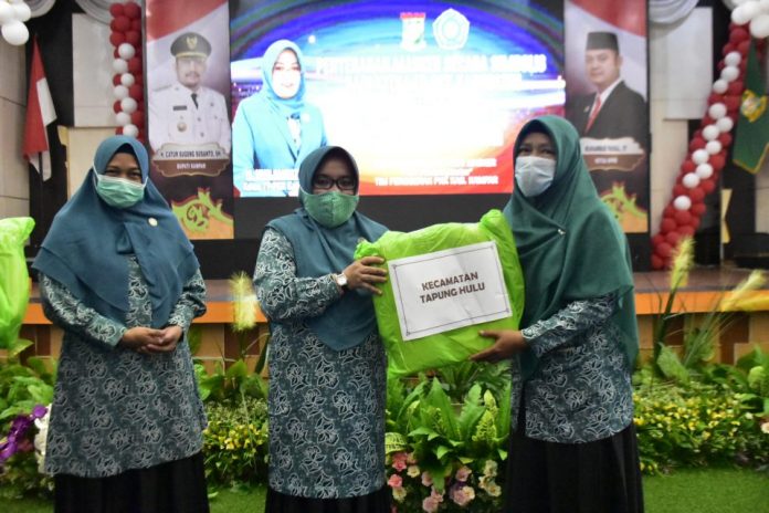 Muslimawati-Catur-Bagikan-8.400-Masker-kepada-Seluruh-TP-PKK-Kecamatan