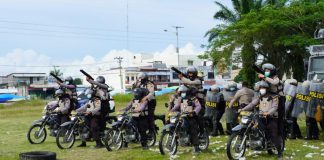 Polres Siak Gelar Simulasi Sispamkota Pengamanan Pilkada Tahun 2020 Sukseskan Pengamanan Pilkada Tahun 2020, Polres Siak Gelar Simulasi Sispamkota