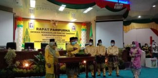 Rapat Paripurna DPRD Kabupaten Kampar Dalam Rangka HUT Kampar ke-71