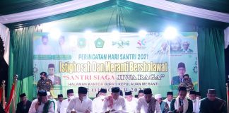 Peringatan Hari Santri 2021, Bupati HM Adil Selenggarakan Istigosah Pada Malam Harinya