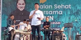 Bupati Rohil Afrizal Sintong Lepaskan Jalan Sehat Bersama BUMN, Diikuti Seribu Peserta