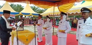 Bupati Rohil Lantik Pj Penghulu dan BPKep di Bagansinembah Bupati Rohil Lantik Pj Penghulu dan BPKep di Bagansinembah