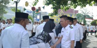 Pimpin Upacara Bersama, Bupati Rohil : ASN Agar Senantiasa Menjaga Kekompakan