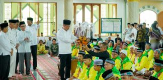 Bupati Rohil Lepas 281 Jamaah Haji Menujun Pekanbaru