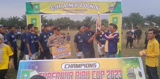 Tim DLH Rohil Merahhi Juara 1 Piala Gubernur Riau Dengan Sekor 2-0