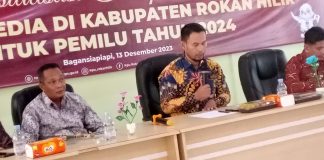 Menyambut Pemilu 2024, KPU Rohil Sosialisasi bersama Media di Kabupaten Rokan Hilir