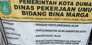 Usut Proyek Rp 3.9 Mliyar, Jalan Suka Bumi Lubuk Gaung Penuh Retakan dan Patahan