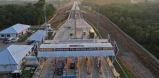 Tol Betung -Tempino Sudah Beroperasi dan Dilintasi Lebih dari 60.000 Kendaraan